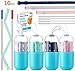Reusable Silicone Collapsible Straws - Extra Long 10