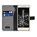 Wallet Case Compatible with LeEco Le Pro 3 - Fabric Faux Leather Cover with Card Slots, Stand -