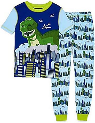Toy Story Giant Dinosaur Rex In The City Cotton Pajama Pants Set (7)