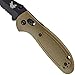 Benchmade - Mini Griptilian 557 Knife, Serrated Tanto, Coated Finish, Sand Handle
