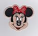 Minnie Mouse Red Polkadots Bow- Iron on Patches/Sew On/Applique/Embroidered W3.5