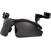 FEISEDY Polarized Clip On Sunglasses,Clip Cap Sports Sunglass,UV400 Protection for Mens Womens Fishing Cycling Hiking B0356