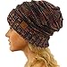 Winter Trendy Warm Oversized Chunky Baggy Stretchy Slouchy Skully Beanie Hat Mix Black Multi