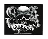 Sons Of Anarchy Samcro Skull B/W Sticker