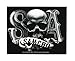 Sons Of Anarchy Samcro Skull B/W Sticker