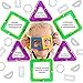 Lazy Monk Magnetic Blocks Tiles for Kids - 102 Pcs Magnet Building Tile for Toddlers - 3D Educational Toys