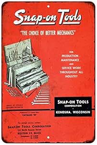 Amazon.com: 1958 Snap On Tool Catalog Vintage Look Reproduction Metal Sign 8x12 8121628: Home ...