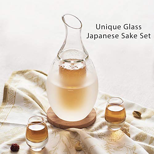 4 ZENS+Borosilicate+Coasters+Chambered+Decanter