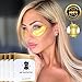 24K Gold Powder Collagen Eye Mask, Great for Anti Aging Crystal Gel, Dark Circles, Puffiness and Fine Lines, 100% Collagen Under Eye Pads for Man and Women 20 Pairs