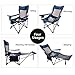 REDCAMP Recliner Camping Chair with Footrest, Heavy Duty Folding Camp Chairs for Adults 300 lbs, Lightweight Portable for Outdoorthumb 1
