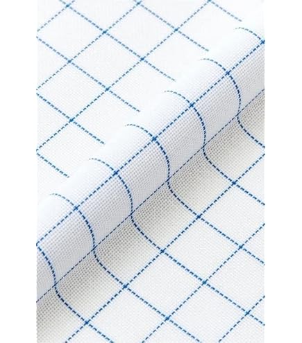 Toile à Déchets Pour Point De Croix 14CT - Tissu Coton 13x20 Pouces (34x50 Cm), Jetable Après Broderie