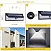 Utech 118 High Bright Solar LED Lights, Solar Powered Motion Sensor Lamp Waterproof & Wire Free Wall Lights for Outside Doors, Garden, Pathway, Garage, Step and Backyard Lighting (1)