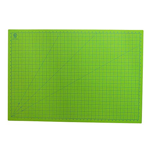 KC Global A1 (36"x24") Professional Grade Self-Healing Cutting Mat (Neon Green) - Odor-Free, Reversible, Eco-Friendly, Durable, Bright Color Premium Desk Mat for Crafters, Quilters, and Hobbyist
