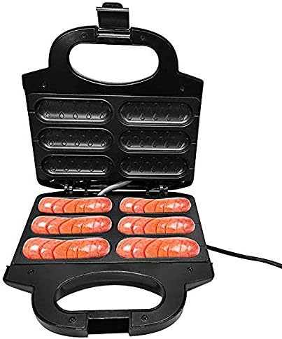 ZHUANFAFA 850 Watt Double-Sided Waffle Machine for Heating European-Style Hot Dogs, Electric Grill for Hot Dogs, Easy To Clean, Suitable for Gifts, Home,A