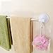 WOMEI Home Decor Suction Cup Bar 40cm 16inch Long Kitchen Single Shower Towel Bar Towel Rack Stainless Steel