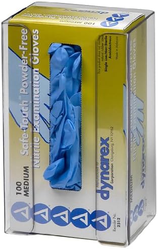 Horizon 5101 PETG Plastic 1-Box Vertical Glove Dispenser, 5-1/2" Width x 9-1/2" Height x 4" Depth, Clear