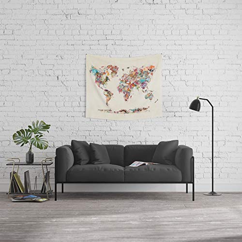 Boho Tapestry Society6 World Map Tapestry Small Society6 Tapestry Society6  Wall Tapestry Size Small 51 X 60