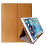 Araree iPad Pro Case, [Stand Clutch] Premium Leather Soft Touch with Stand Cover Clutch Case Compatible with iPad Pro and Most 12-Inch Laptops (2016) (Light Brown)