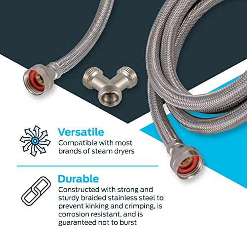 Eastman Steam Dryer Installation Kit, 3/4 Inch FHT Fill Hose, 90 Degree