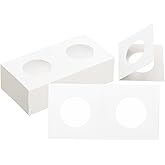 PATIKIL 2 x 2 Coin Flips, 100 Pack 27.5mm Cardboard Coin Holder Paper Coin Holders for Coin Collection Supplies Collector, Wh