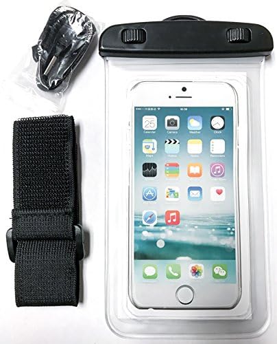 YogaCase Dry Bag Universal Waterproof Case, Pouch Works with Apple iPhone 7, 7 Plus, 6S, 6,6S Plus, 5S, 5c Samsung Galaxy S7, S6 Note 5 4, HTC LG Sony Nokia Motorola Cellphone (Clear)