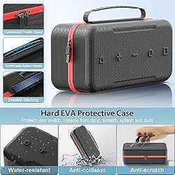 Switch Carry Case & Switch Handheld Grip Bundle