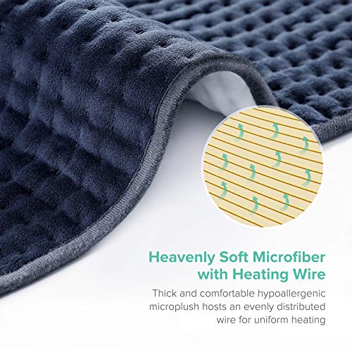 Sable Heating Pad for Back Pain Relief and Cramps, XXXLarge 33" X 17