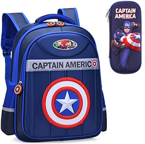 Beauenty 3D Marvel Heroes School Bag, Large School Bags for Boys