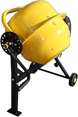 Panana 63L Electric Cement Mixer 250W Portable Concrete Mortar Mixer Wheels 230V view 6