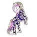 Unicorn Enamel Pin Astronaut Purple Unicorn In a Space Suit Colorful Lapel Pin
