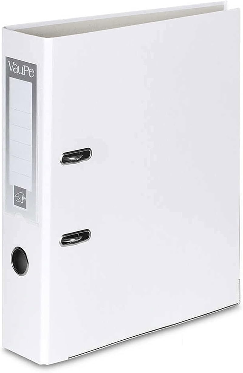 Office Centre 1x White A4 75mm Lever Arch File Metal Edge 15 Colours