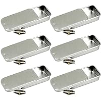 Mighty Gadget (R) Mini Size Empty Slide Lid Survival Tin Container for Geocaching or Survival Gear (6 Pack)