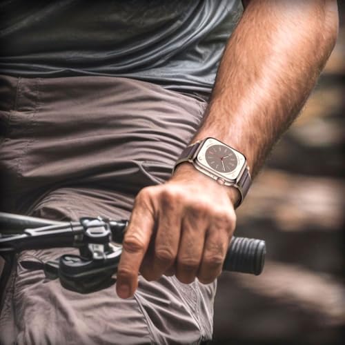 ONEFLOW Nomad Strap Compatible with Apple Watch Outer Nylon Fabric Bracelet Sports Bracelet with Closure, Textile iWatch Bracelets Women Men Sport
