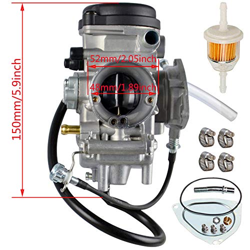 YFM400 Carburetor Carb Kit Compatible with Yamaha Big Bear wolverine