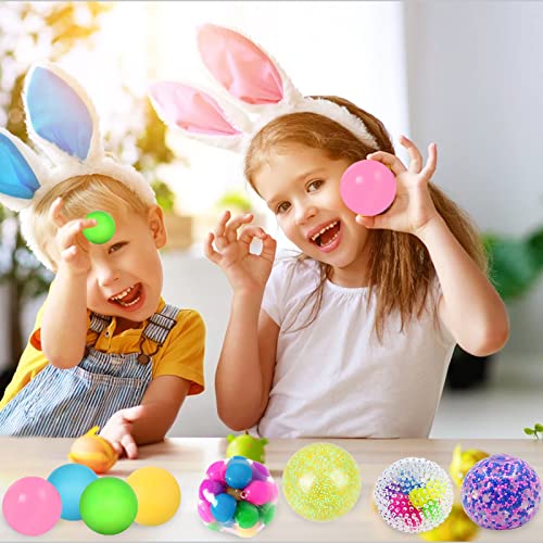 Hokoad Stress Balls for Kids 8 Pack Squishy Balls Fidget Toys