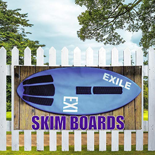 Vinyl Banner Sign Skim Boards Sports Skim Boards Outdoor Marketing Advertising Blue - 28inx70in (Multiple Sizes Available), 4 Grommets, Set of 3 - Thumbnail 7