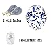 Treasures Gifted Blue Confetti Balloons - Clear Confetti Balloons - 12