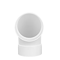 NDS PVC S&D 90° Long-Turn Elbow, 4-Inch, for Hub X