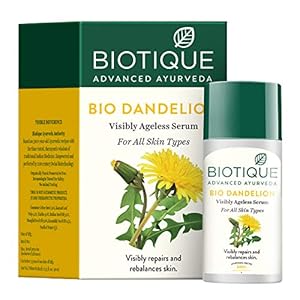 Biotique Dandelion Youth Anti- Ageing Serum For All Skin Types, 40ml