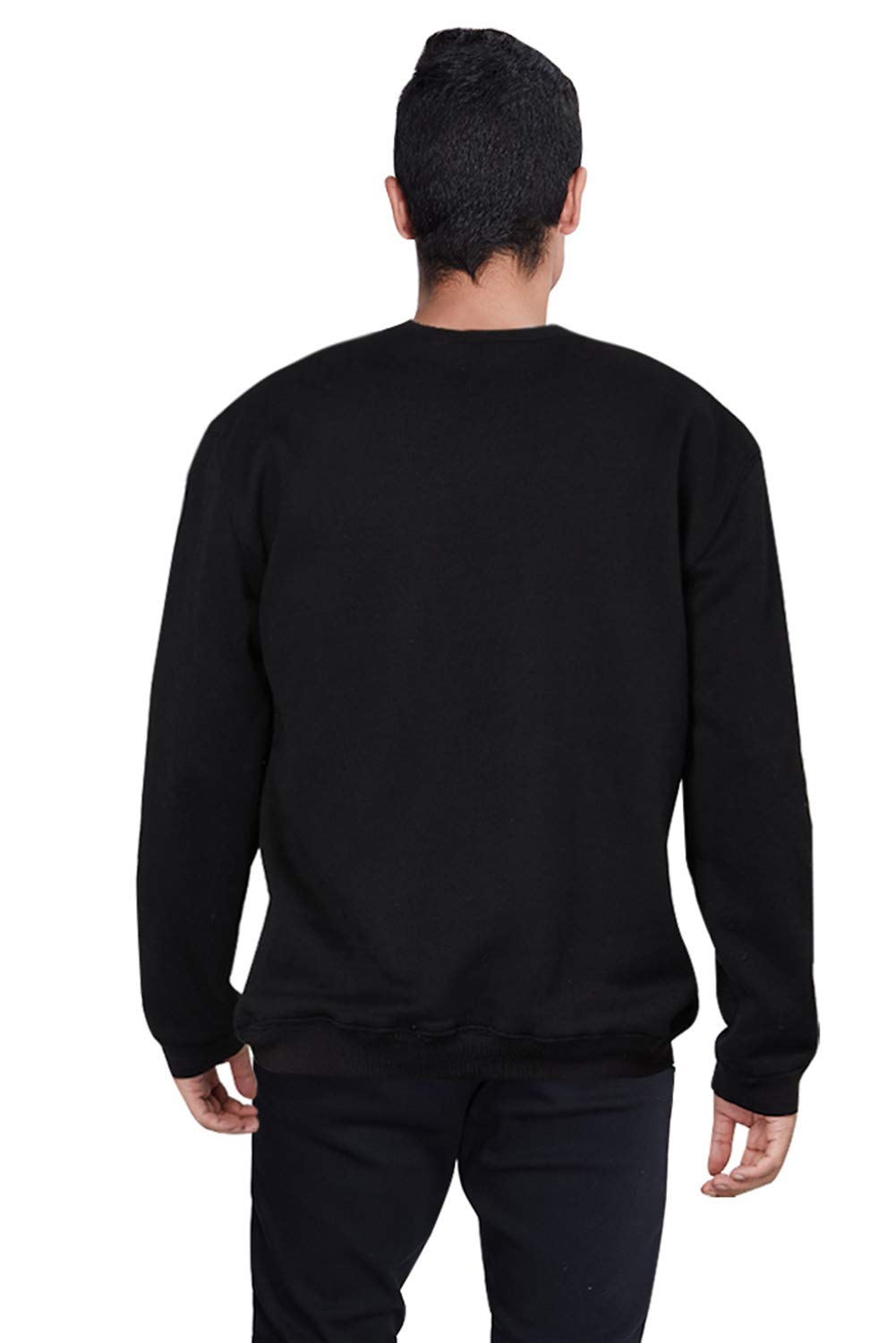 Pemela Youth Boys Ugly Christmas Sweatshirt Comfy Fleece Sweater Long Sleeve Crewneck Casual Pullover Streetwear Jumpers for Xmas Party Black L