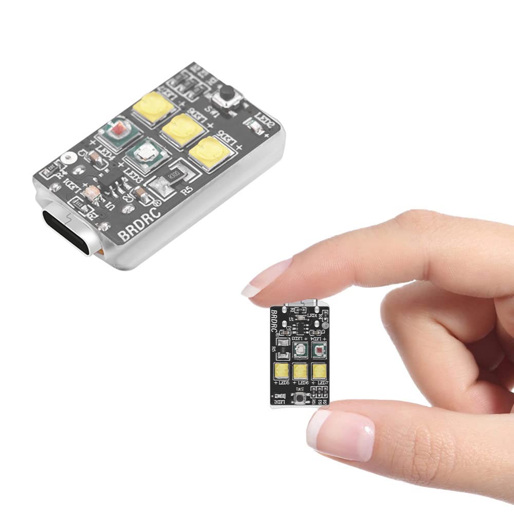 POFET Drone Strobe Light Flashing Light Anti-Collision LED Chargeable for All Drones Night Flight Anti Collision Lamp Accessory