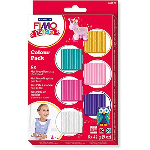 Staedtler Fimo Color Pack, 1.5-Ounce, Girlie, 6-Pack