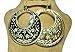 BELLY DANCE EGYPTIAN METAL COIN EARRING JEWELRY GYPSY (GOLD) 110