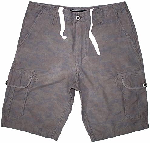 Ocean Current Mens Lightweight Nylon/Cotton Blend Cargo Short-Army-36