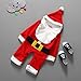 Voberry® Girls Boys Kids Infant Soft Santa Hat Claus Suit Christmas Gift (12-18month)
