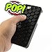 iAnko Cute Decompression Bubble Wrap Shell Puchi Puchi Soft Silicone Phone Case for Apple Iphone 5 5s (black)