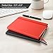 2 Pack Daily Notebook, Ruled Leather Notebooks and Journals to Write in, Daily Planner with Pen Holder, 160 Pages, Professional Notebook Hardcover, A5 Size (8.5