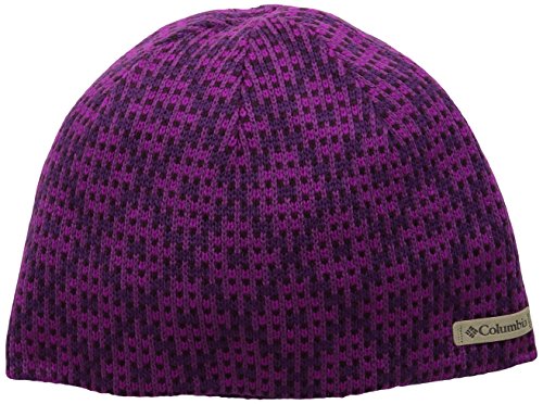 Columbia Men's Winter Worn Beanie, Plum Diamond Print, One Size