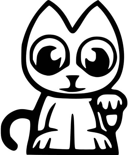 Neko Cat Grafitti Drift Japan JDM Car Window Wall Macbook Notebook Laptop Sticker Decal