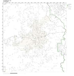 Amazon.com: ZIP Code Wall Map of Fayetteville, GA ZIP Code Map Not
